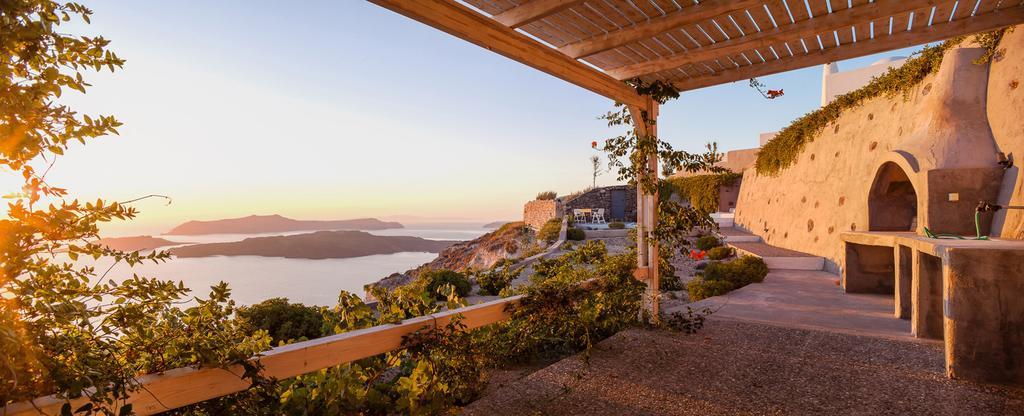 Aegagros Caldera Houses Megalochori  Bagian luar foto